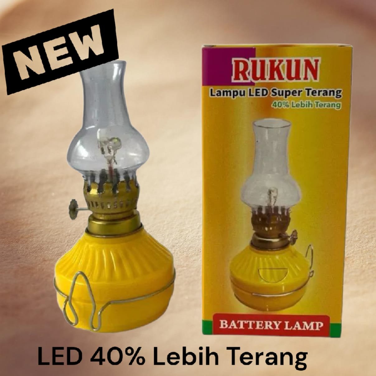 Lampu Teplok Baterai LED 1